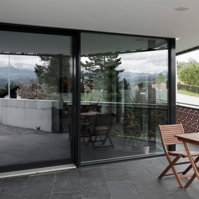 Holz/Metall-Fenstersystem, windura E-top