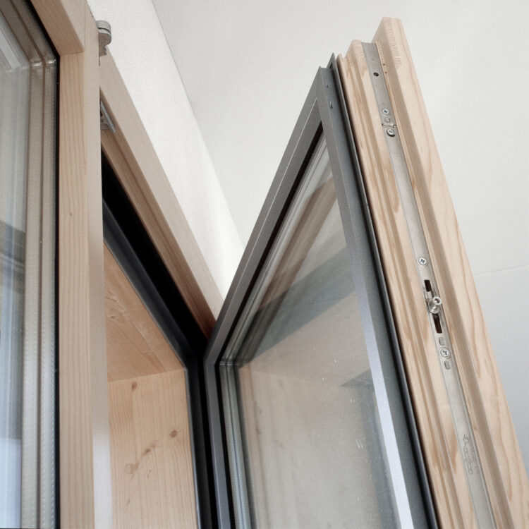 Holz/Metallfenster-System, Holzfenster-System, nachhaltig, windura wood