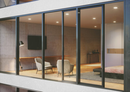 Schiebefenster, aldura slide, isolierte Schiebefenster
